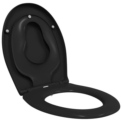 Toiletzitting Zwart 47 x 37 x 4 cm Duroplast