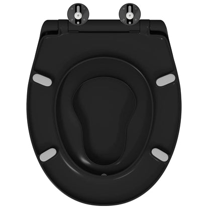 Toiletzitting Zwart 47 x 37 x 4 cm Duroplast