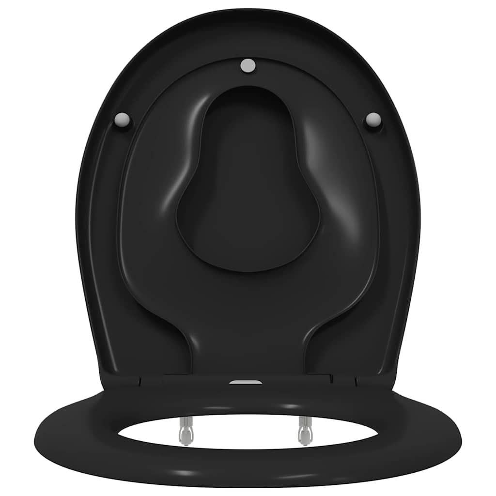 Toiletzitting Zwart 47 x 37 x 4 cm Duroplast