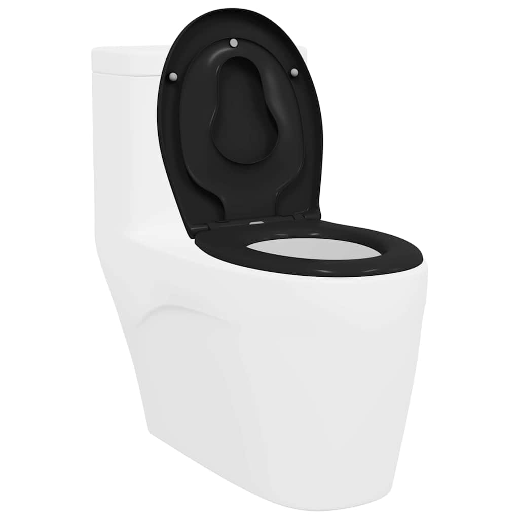 Toiletzitting Zwart 47 x 37 x 4 cm Duroplast