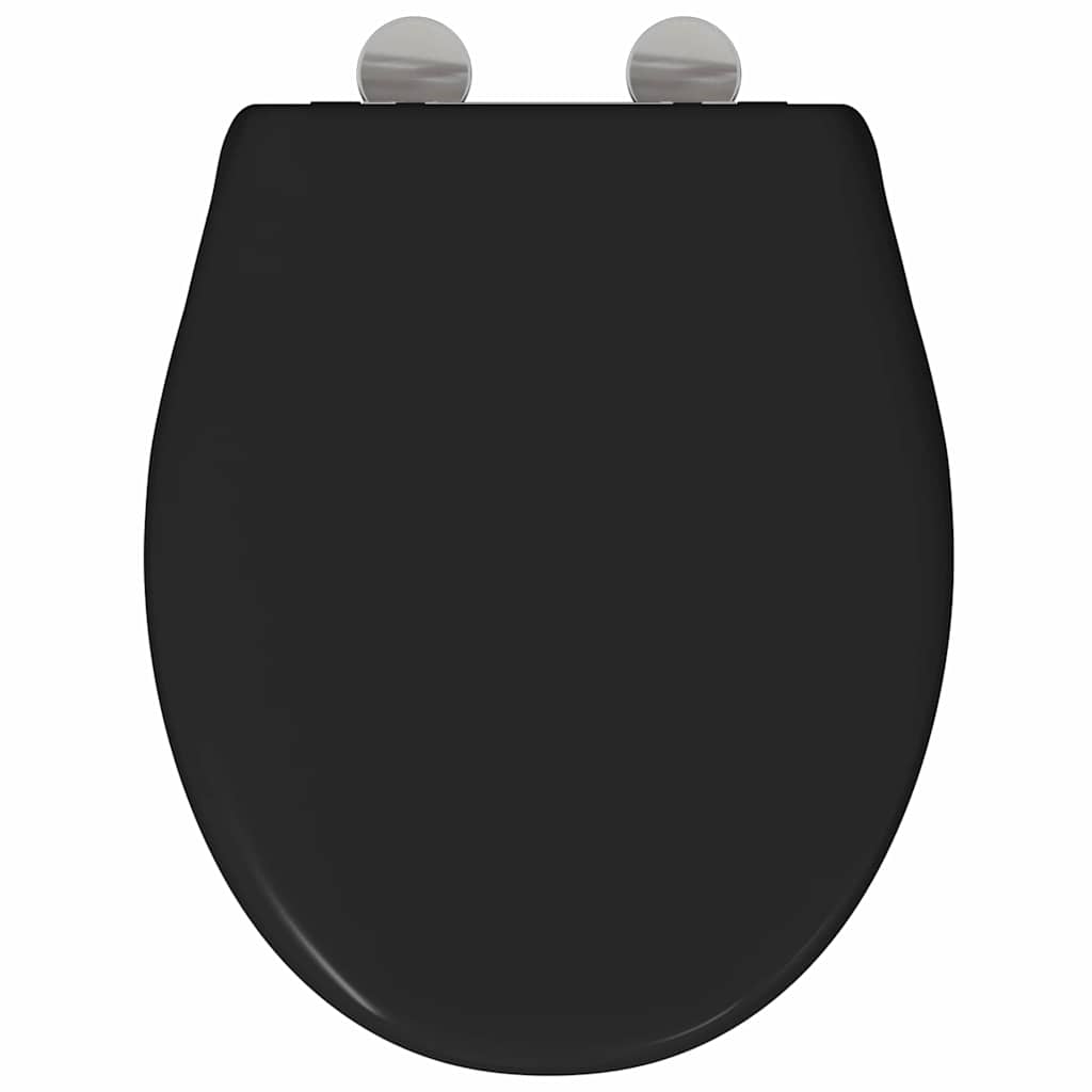 Toiletzitting Zwart 47 x 37 x 4 cm Duroplast