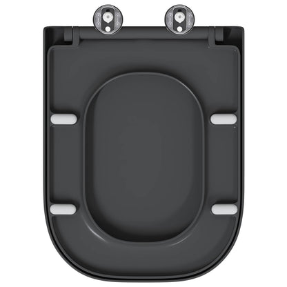 Toiletzitting Antraciet 47,5 x 35 x 3,6 cm Duroplast