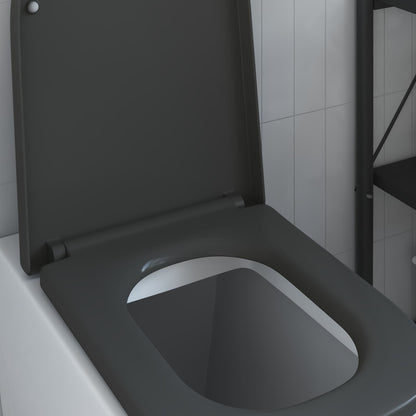 Toiletzitting Antraciet 47,5 x 35 x 3,6 cm Duroplast