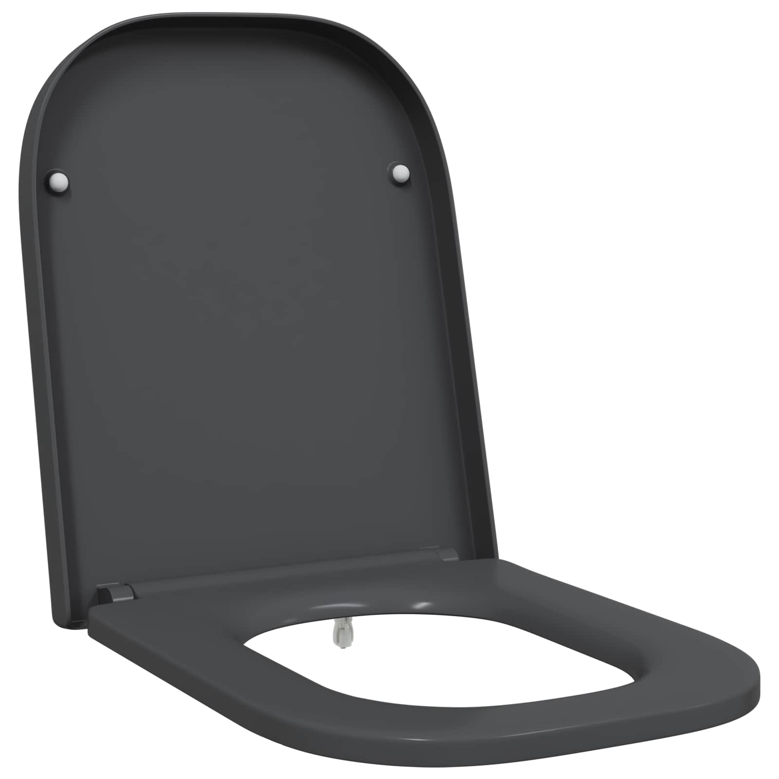 Toiletzitting Antraciet 47,5 x 35 x 3,6 cm Duroplast