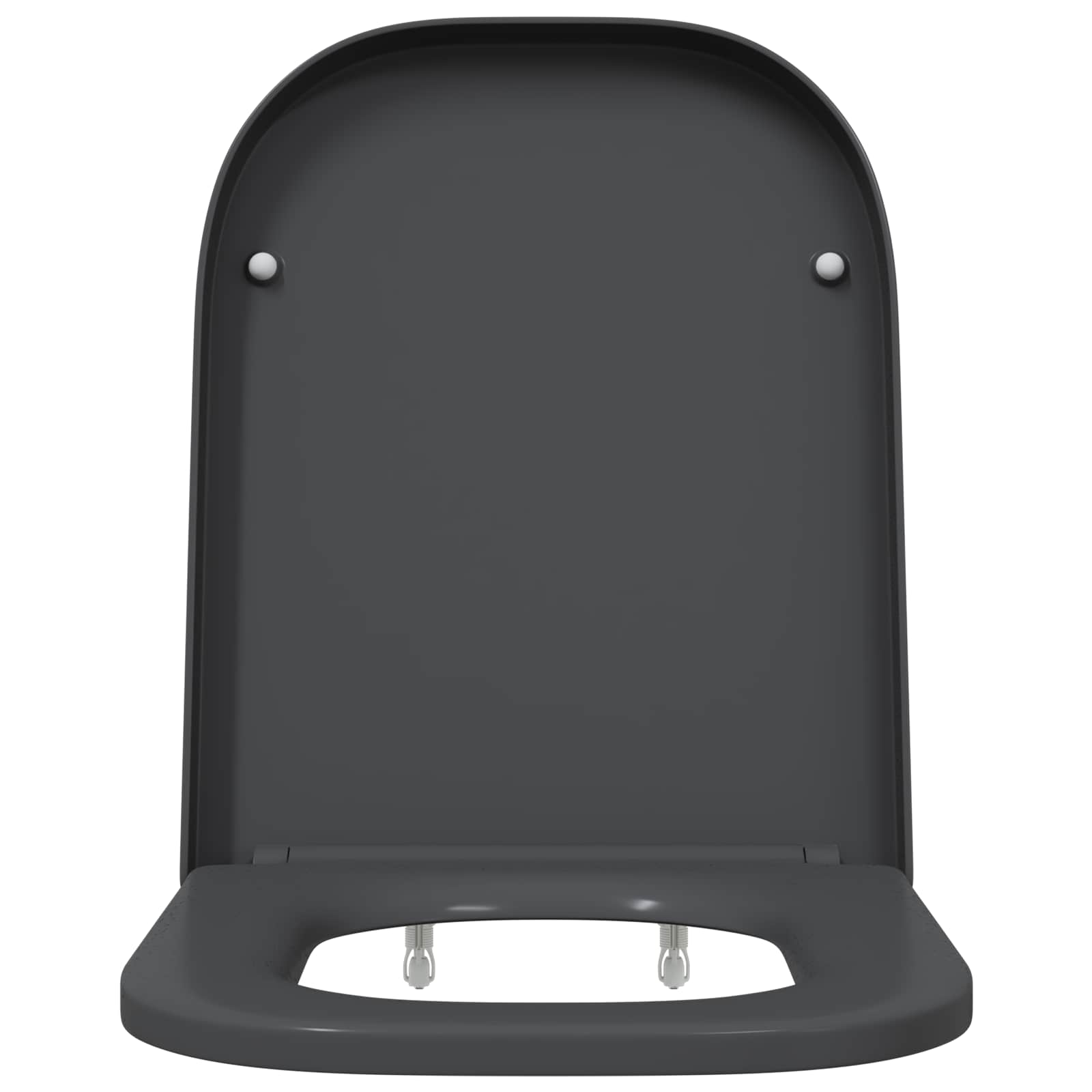 Toiletzitting Antraciet 47,5 x 35 x 3,6 cm Duroplast