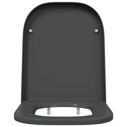 Toiletzitting Antraciet 47,5 x 35 x 3,6 cm Duroplast