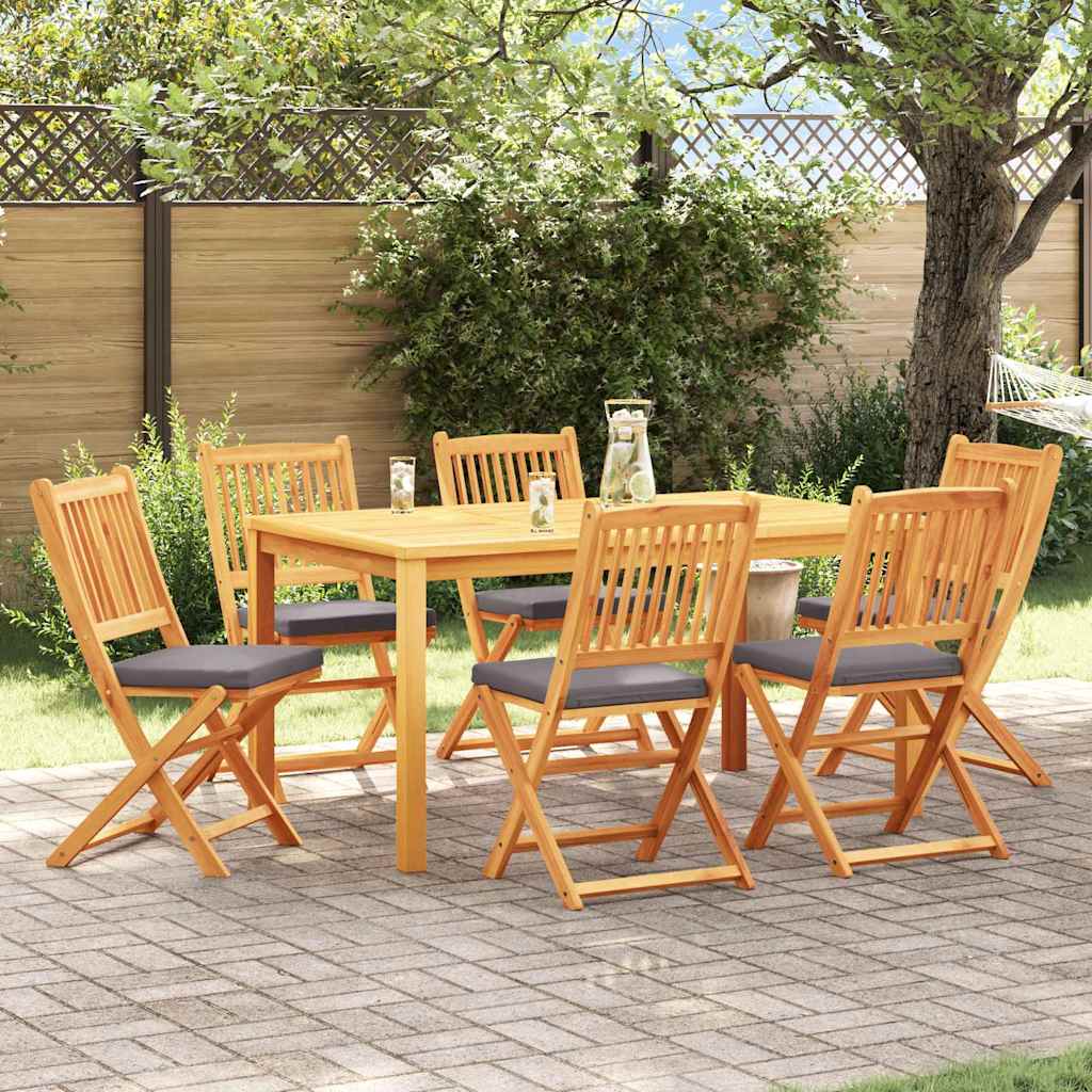 Opvouwbare Stoel Met Kussen 6 Pcs Grijs 49 X 57,5 X 92Cm Donkergrijs Zonder armleuning