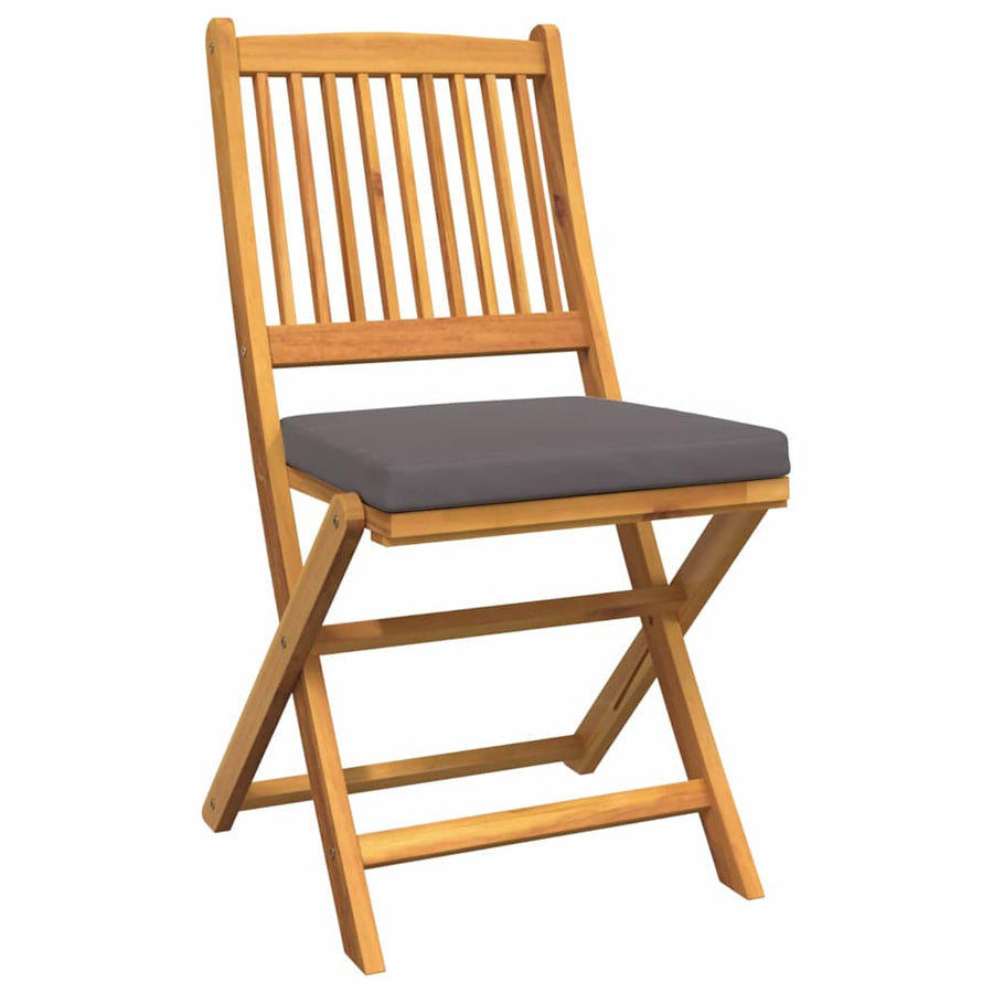 Opvouwbare Stoel Met Kussen 6 Pcs Grijs 49 X 57,5 X 92Cm Donkergrijs Zonder armleuning