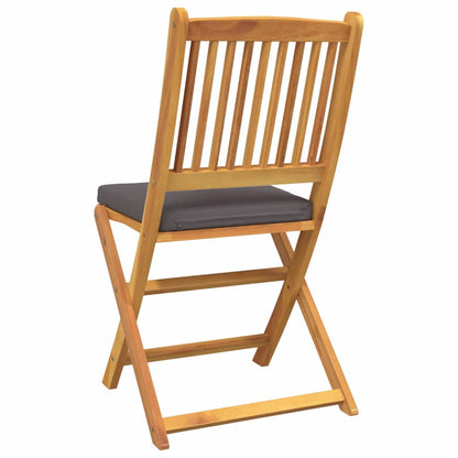 Opvouwbare Stoel Met Kussen 6 Pcs Grijs 49 X 57,5 X 92Cm Donkergrijs Zonder armleuning