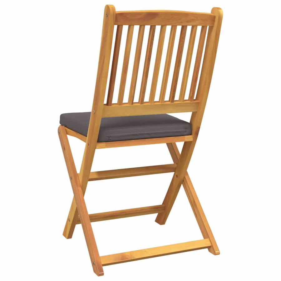 Opvouwbare Stoel Met Kussen 6 Pcs Grijs 49 X 57,5 X 92Cm Donkergrijs Zonder armleuning