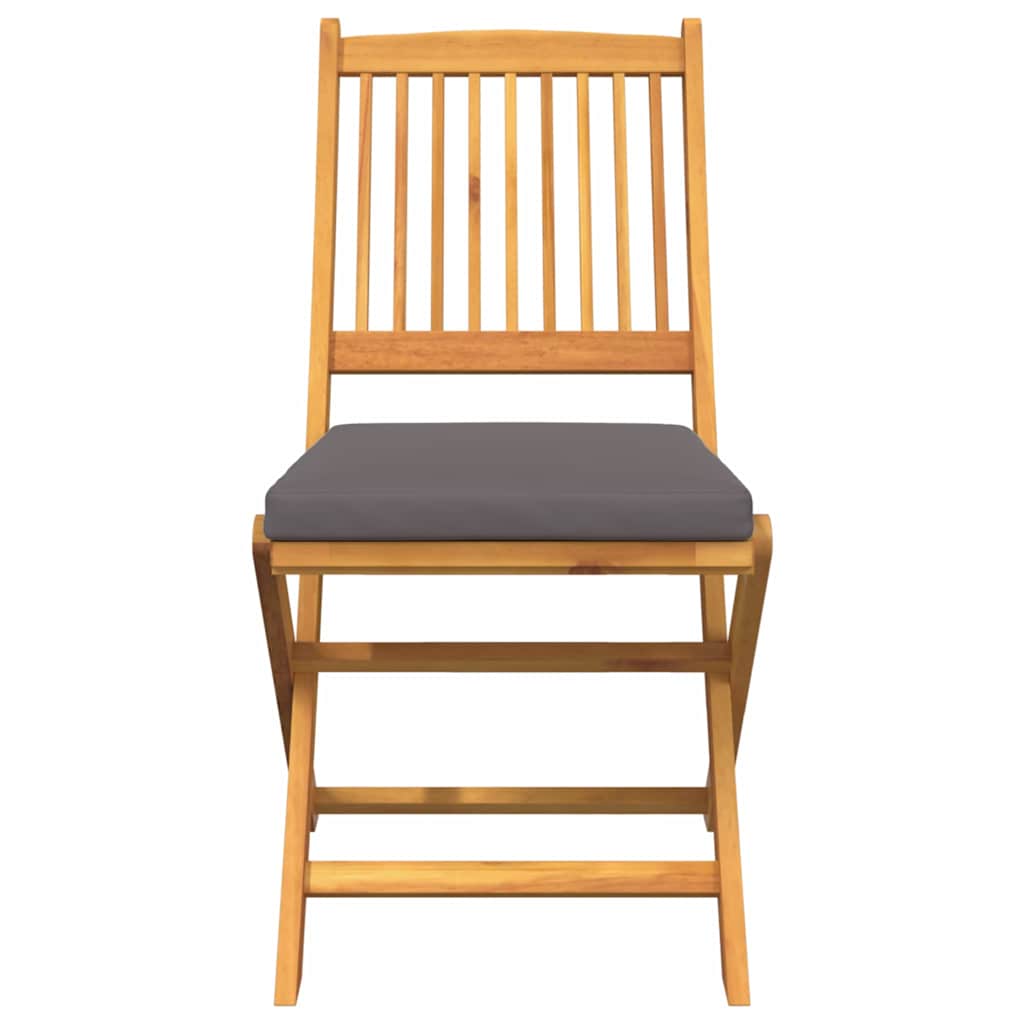 Opvouwbare Stoel Met Kussen 6 Pcs Grijs 49 X 57,5 X 92Cm Donkergrijs Zonder armleuning