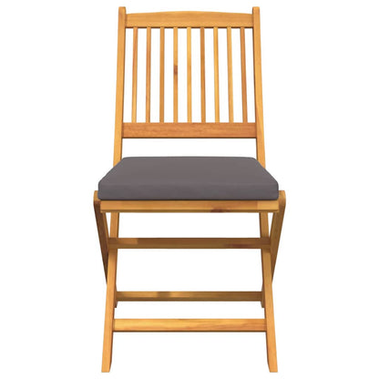 Opvouwbare Stoel Met Kussen 6 Pcs Grijs 49 X 57,5 X 92Cm Donkergrijs Zonder armleuning