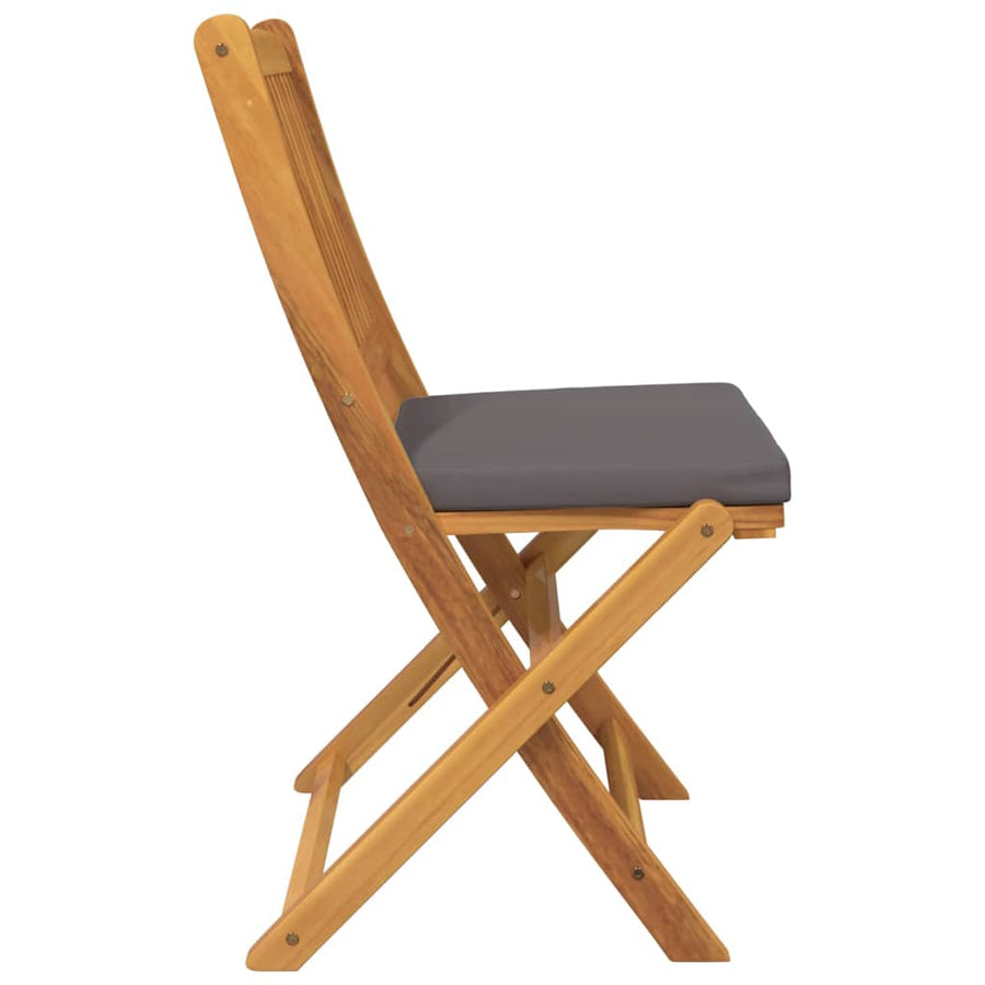 Opvouwbare Stoel Met Kussen 6 Pcs Grijs 49 X 57,5 X 92Cm Donkergrijs Zonder armleuning