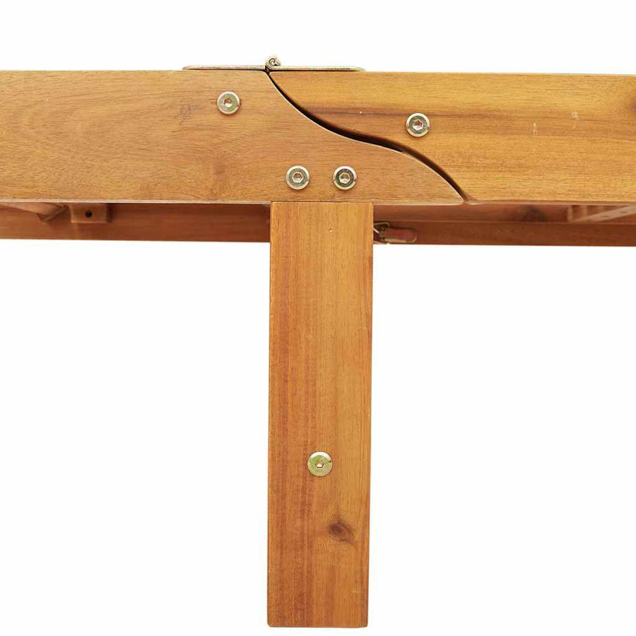 Ligstoel 2 Pcs 200 X 67 X 84Cm Massief Acaciahout Rood 2x zonligstoel