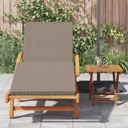 Ligstoel 2 Pcs 200 X 67 X 84 Cm Massief Acaciahout Taupe 2x zonnebed + tafel