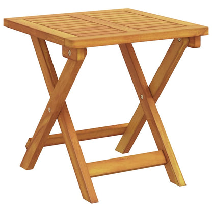 Ligstoel 2 Pcs Bruin 40 X 40 X 40Cm Massief Acaciahout Taupe Ligstoel +tafel