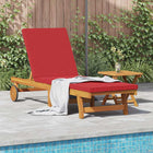 Ligstoelenset 2 stuks massief acaciahout bruin
