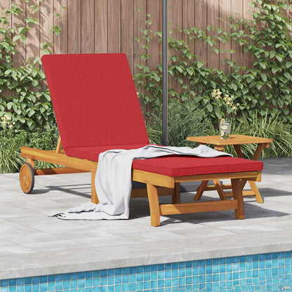 Ligstoel 2 Pcs Bruin 40 X 40 X 40Cm Massief Acaciahout Rood Ligstoel +tafel