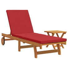 Ligstoel 2 Pcs Bruin 40 X 40 X 40Cm Massief Acaciahout Rood Ligstoel +tafel
