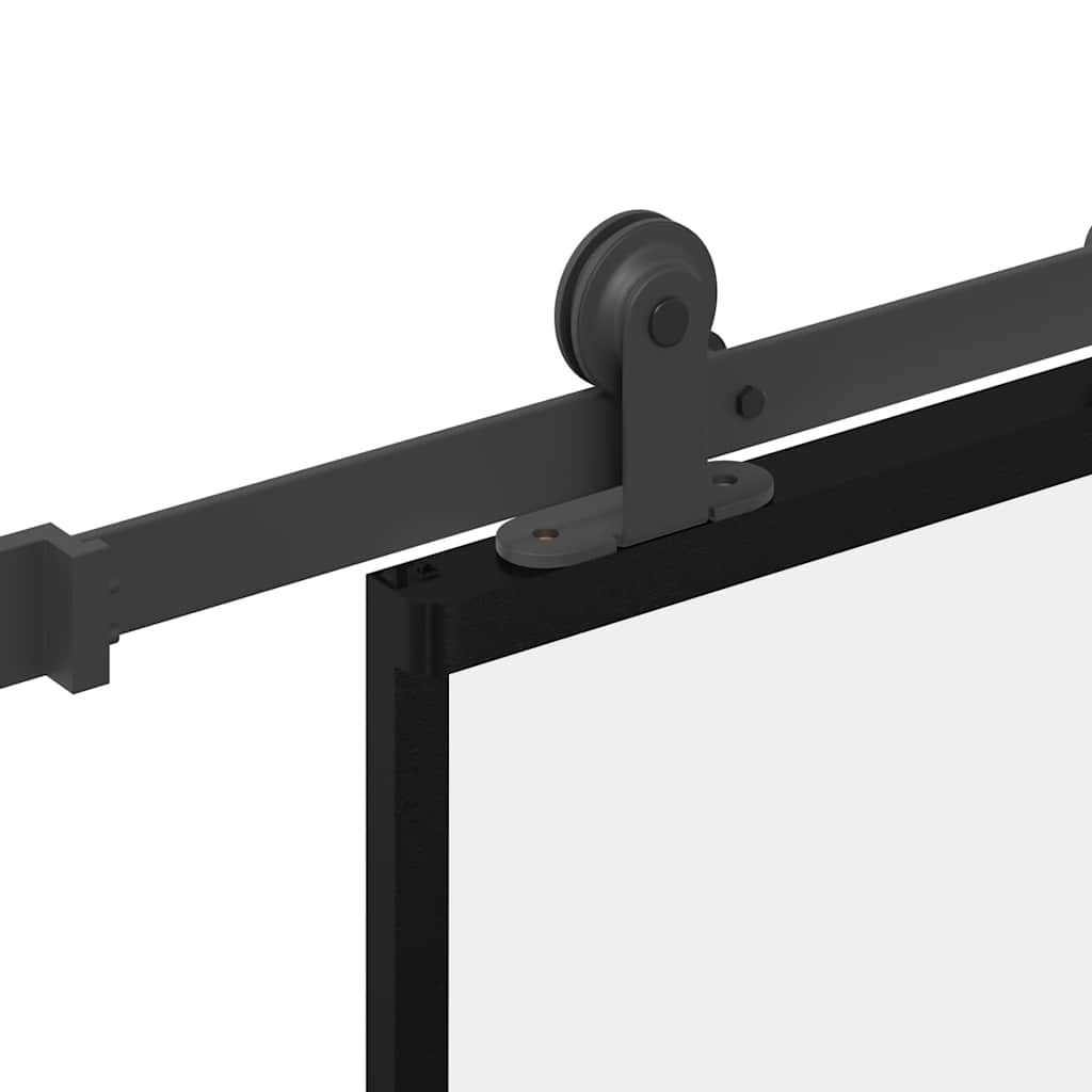 Schuifdeur met beslag 76x205 cm ESG-glas en aluminium