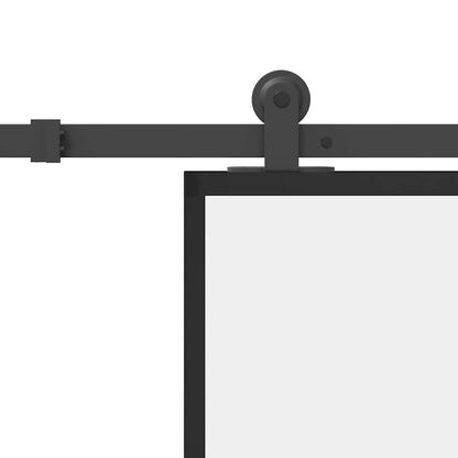 Schuifdeur met beslag 76x205 cm ESG-glas en aluminium