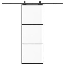 Schuifdeur met beslag 76x205 cm ESG-glas en aluminium
