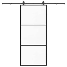 Schuifdeur met beslag 90x205 cm ESG-glas en aluminium