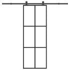 Sliding door with fittings 76x205 cm ESG glass and aluminum