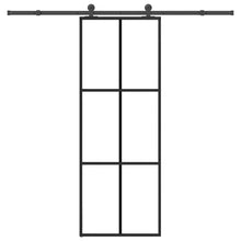 Schuifdeur met beslag 76x205 cm ESG-glas en aluminium
