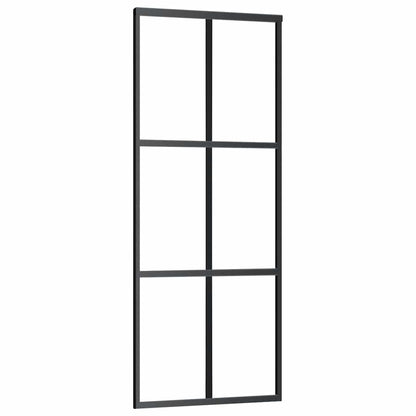 Schuifdeur met beslag 76x205 cm ESG-glas en aluminium