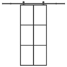 Schuifdeur met beslag 90x205 cm ESG-glas en aluminium