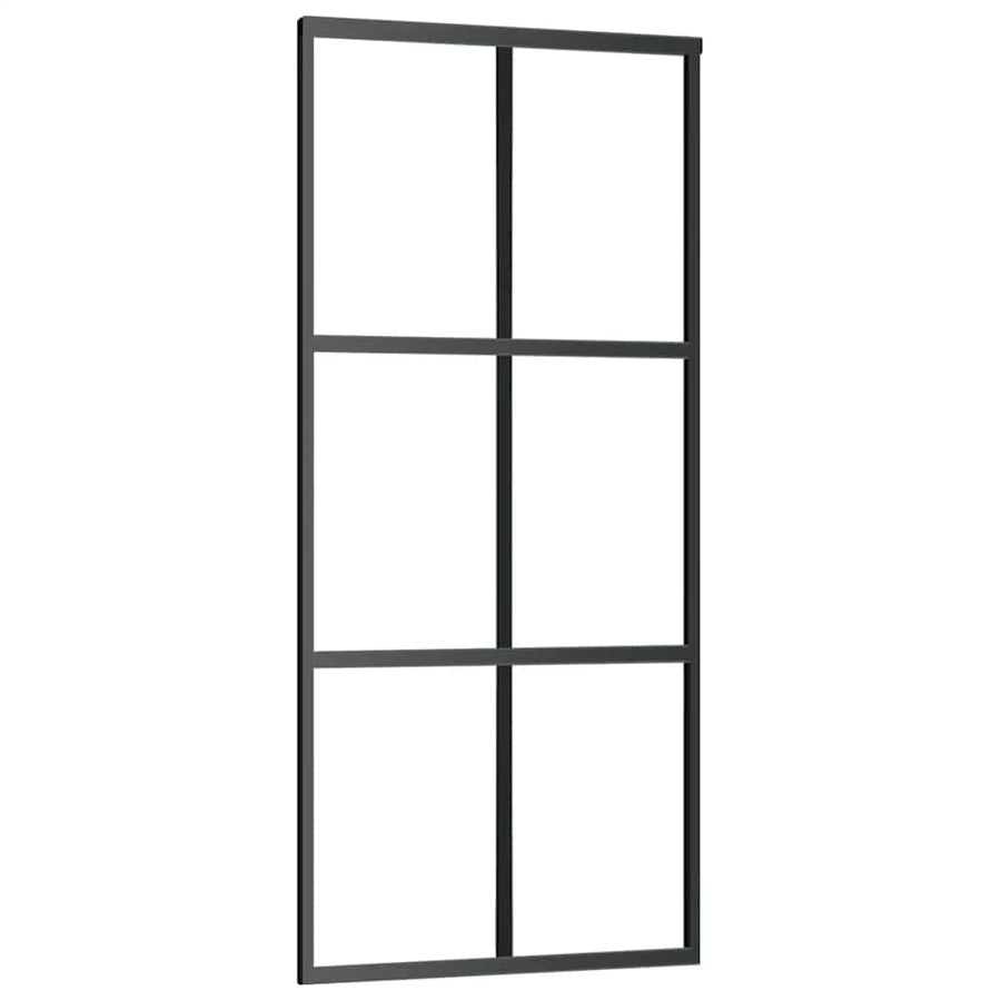 Schuifdeur met beslag 90x205 cm ESG-glas en aluminium