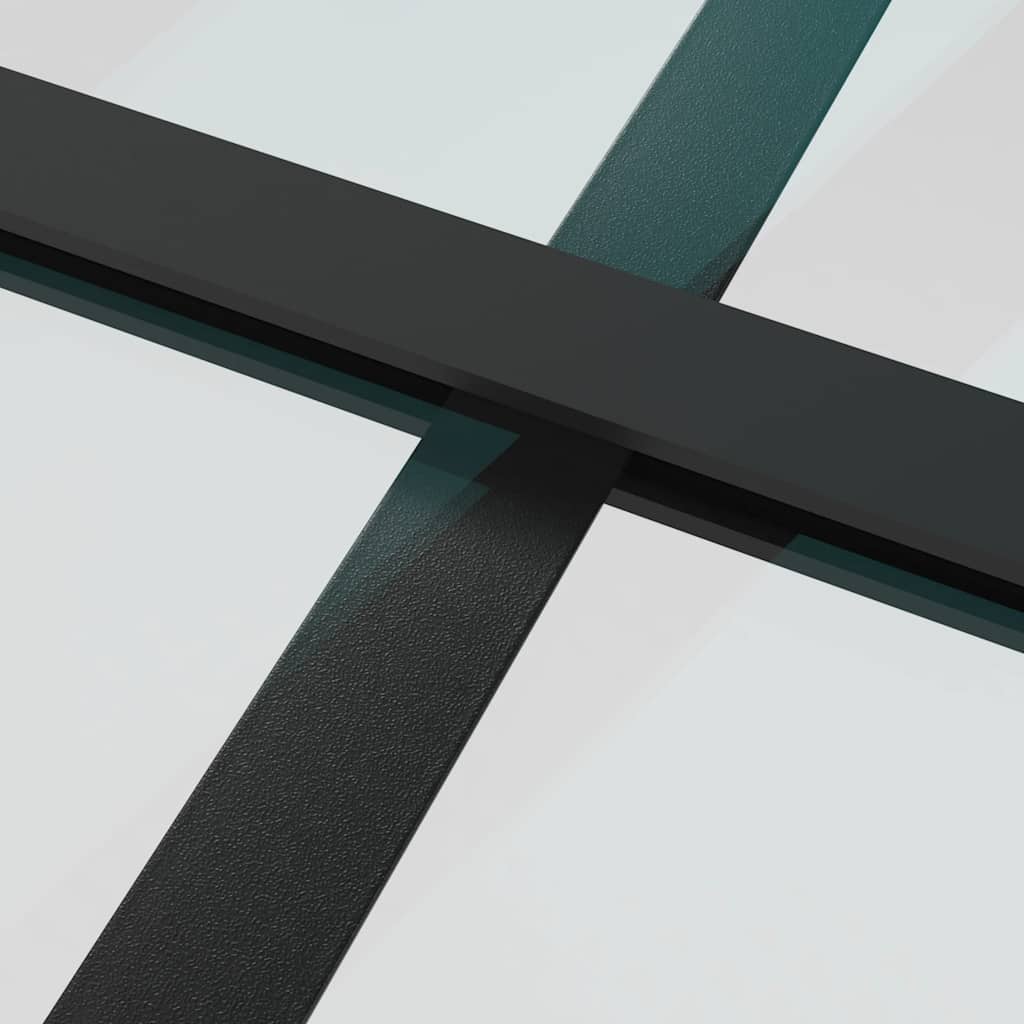Schuifdeur met beslagset 102x205 cm aluminium en ESG-glas