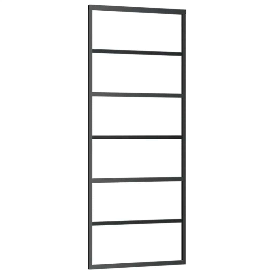 Schuifdeur met beslag 76x205 cm ESG-glas en aluminium