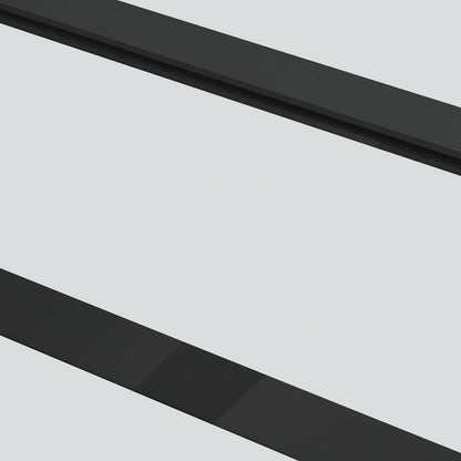 Schuifdeur met beslagset 102x205 cm aluminium en ESG-glas