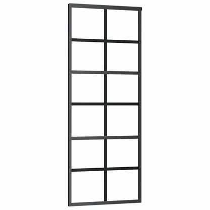 Schuifdeur met beslag 76x205 cm ESG-glas en aluminium