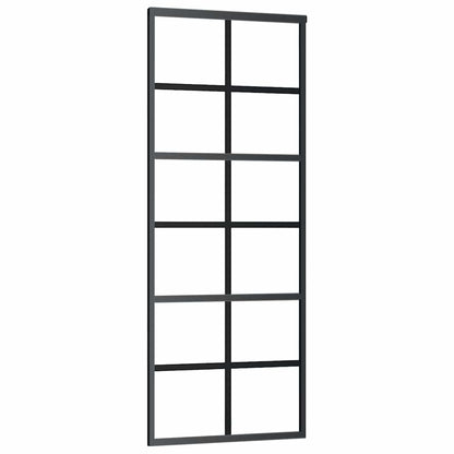 Schuifdeur met beslag 76x205 cm ESG-glas en aluminium