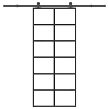 Schuifdeur met beslag 90x205 cm ESG-glas en aluminium