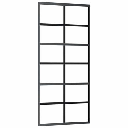Schuifdeur met beslag 90x205 cm ESG-glas en aluminium