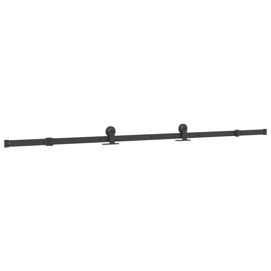 Schuifdeur met beslagset 102x205 cm aluminium en ESG-glas