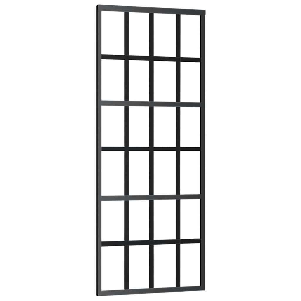 Schuifdeur met beslag 76x205 cm ESG-glas en aluminium