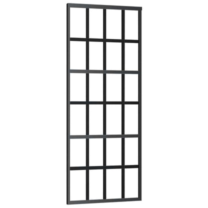Schuifdeur met beslag 76x205 cm ESG-glas en aluminium