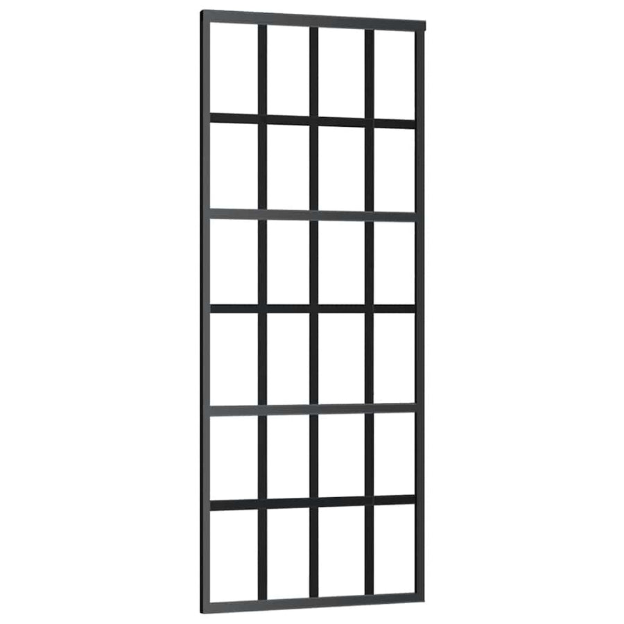 Schuifdeur met beslag 76x205 cm ESG-glas en aluminium
