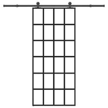 Schuifdeur met beslag 90x205 cm ESG-glas en aluminium