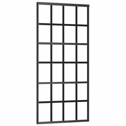 Schuifdeur met beslag 90x205 cm ESG-glas en aluminium