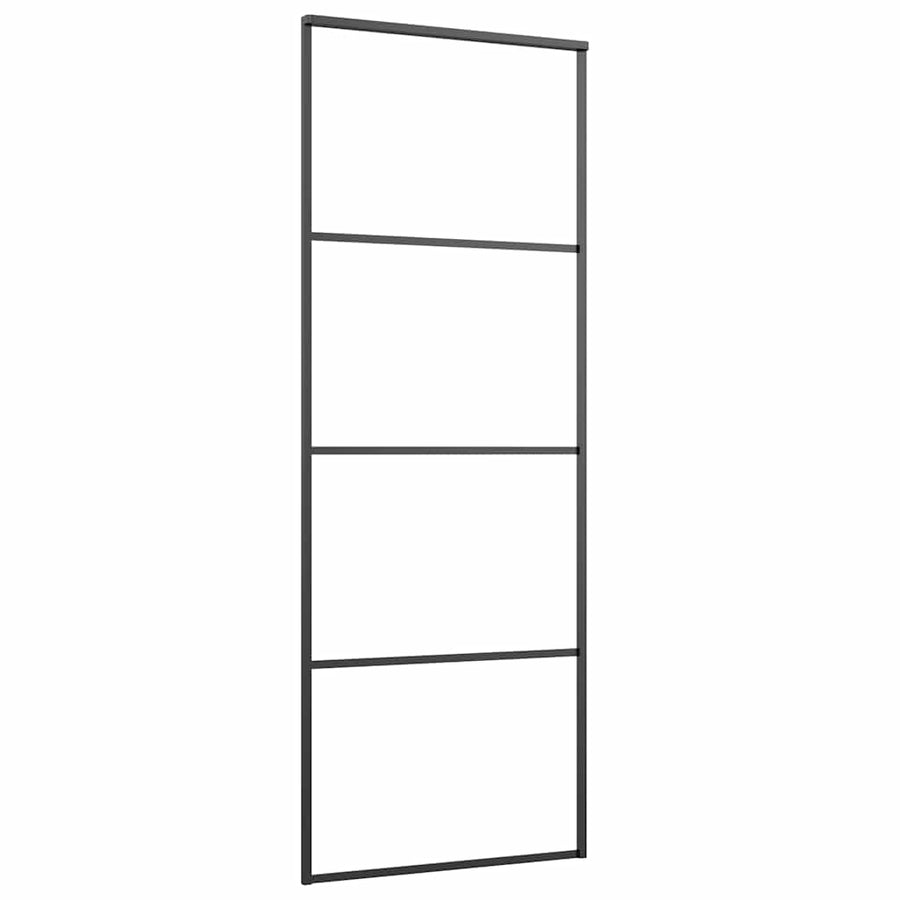 Schuifdeur met beslag 76x205 cm ESG-glas en aluminium
