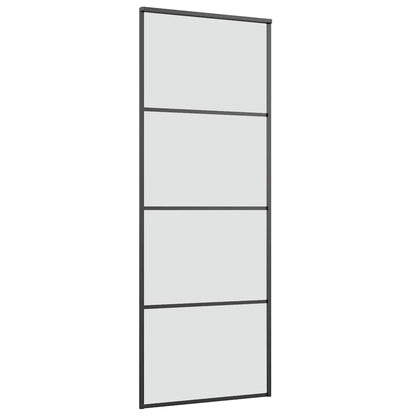 Schuifdeur met beslag 76x205 cm ESG-glas en aluminium