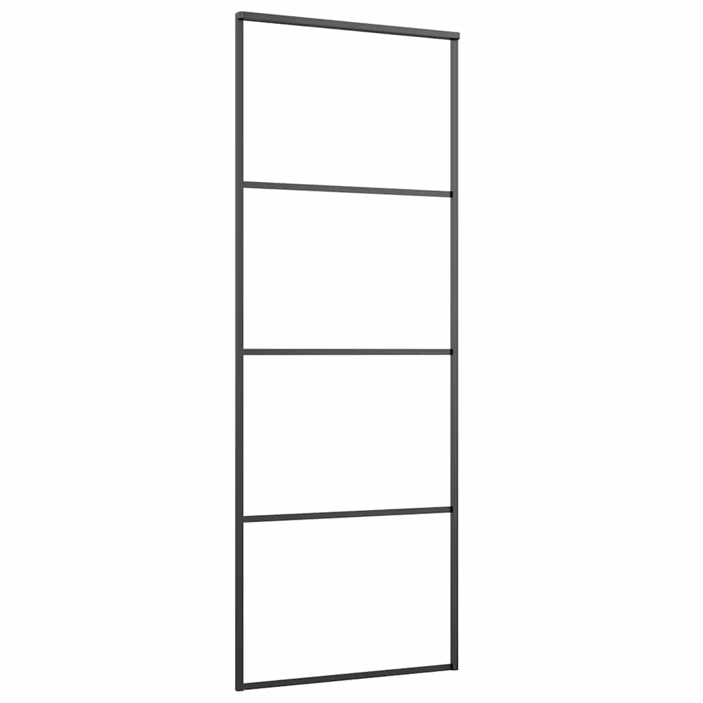 Schuifdeur met beslag 76x205 cm ESG-glas en aluminium