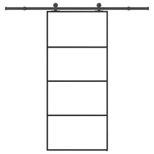 Schuifdeur met beslag 90x205 cm ESG-glas en aluminium
