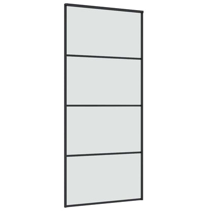 Schuifdeur met beslag 90x205 cm ESG-glas en aluminium
